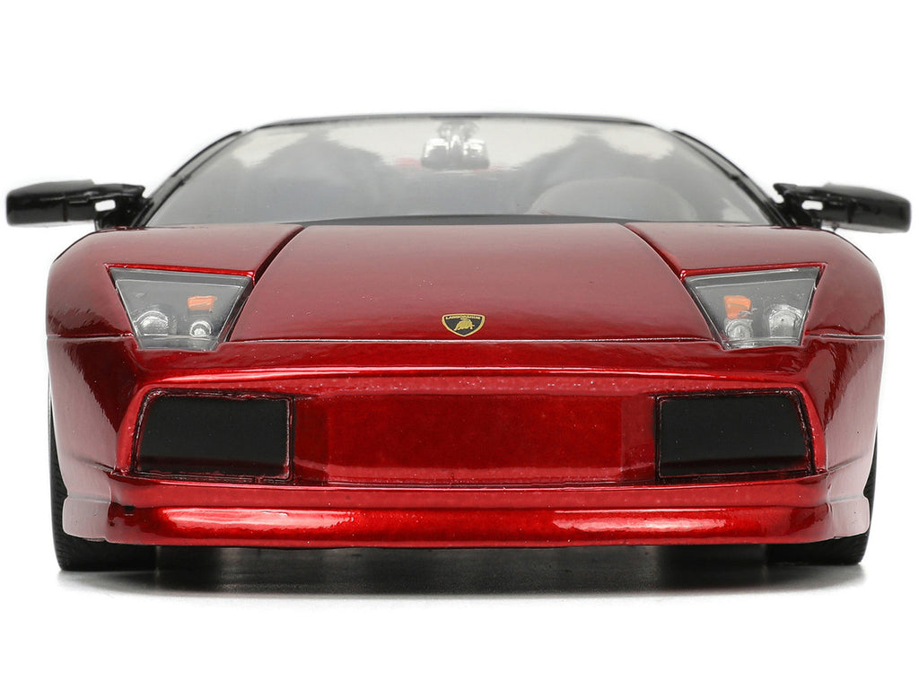 Lamborghini Murcielago Roadster Red Metallic "Hyper-Spec" Series 1/24 Diecast Model Car by Jada-3