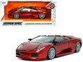 Lamborghini Murcielago Roadster Red Metallic "Hyper-Spec" Series 1/24 Diecast Model Car by Jada-0