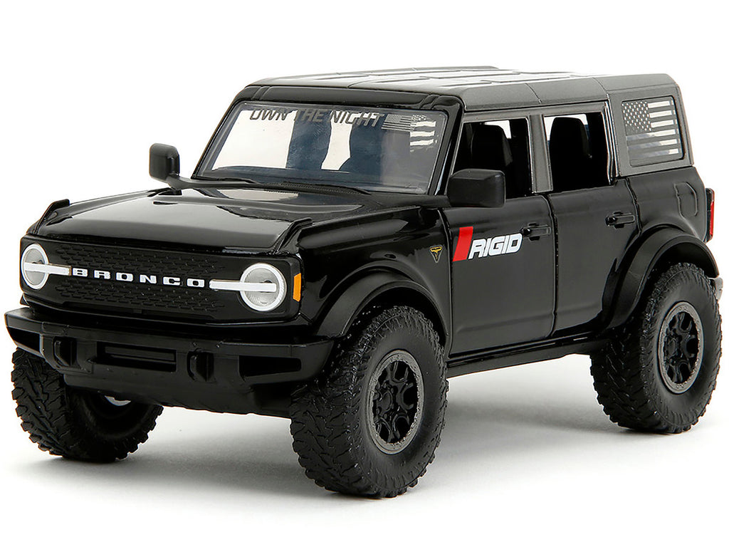 2021 Ford Bronco Badlands Black "Rigid" with Extra Wheels "Just Trucks" Series 1/24 Diecast Model Car by Jada-1