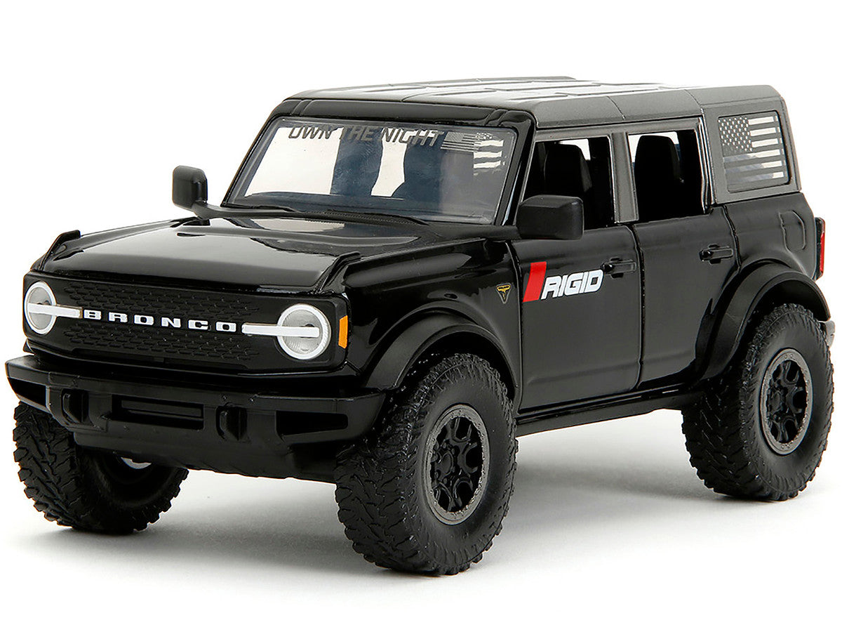 2021 Ford Bronco Badlands Black "Rigid" with Extra Wheels "Just Trucks" Series 1/24 Diecast Model Car by Jada-1