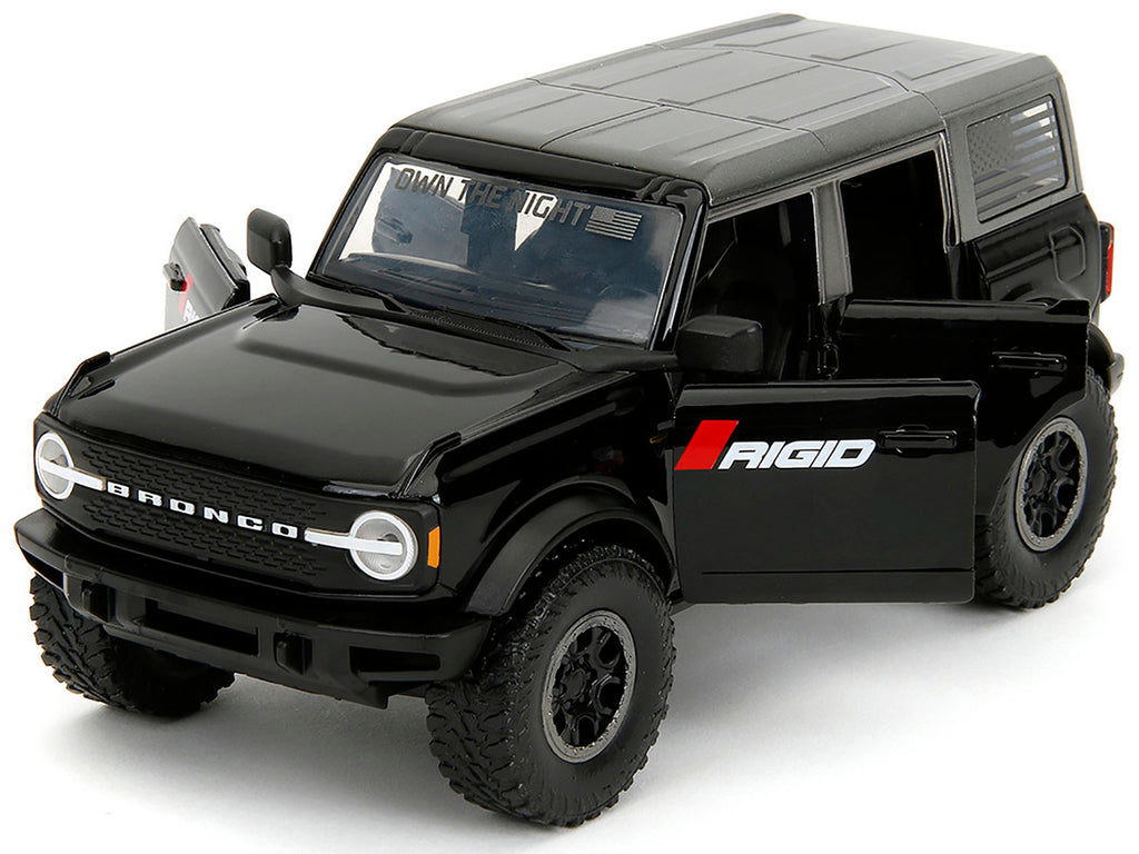 2021 Ford Bronco Badlands Black "Rigid" with Extra Wheels "Just Trucks" Series 1/24 Diecast Model Car by Jada-2