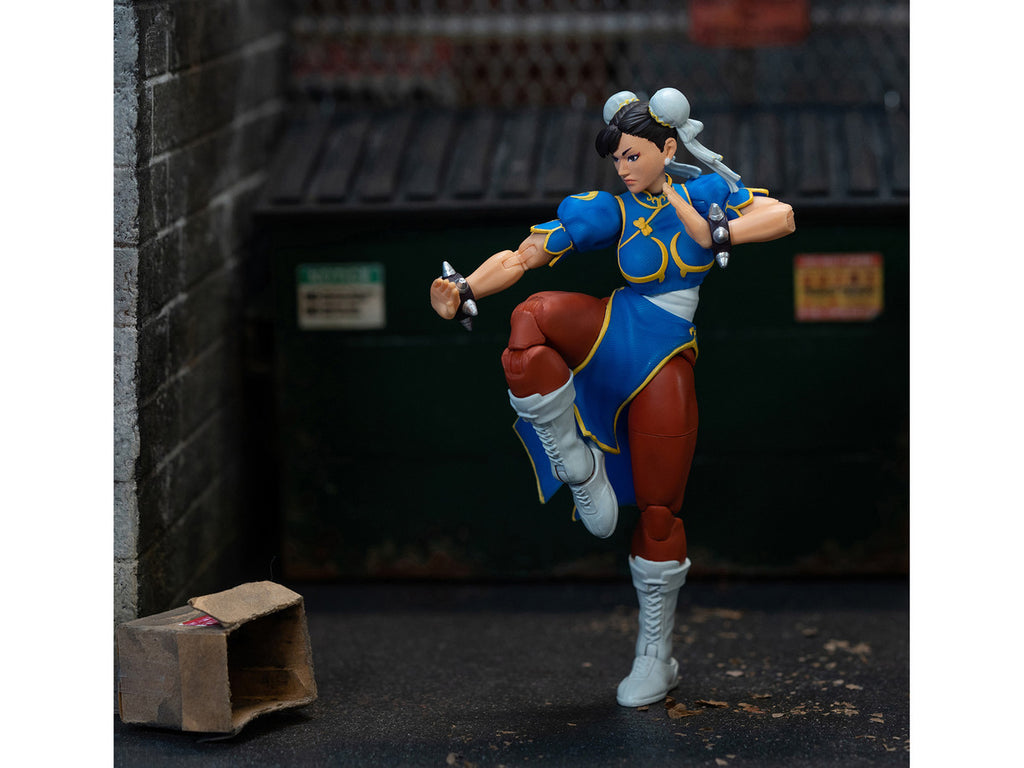 Chun-Li 6" Moveable Figure with Accessories and Alternate Head and Hands "Ultra Street Fighter II: The Final Challengers" (2017) Video Game model by Jada-2