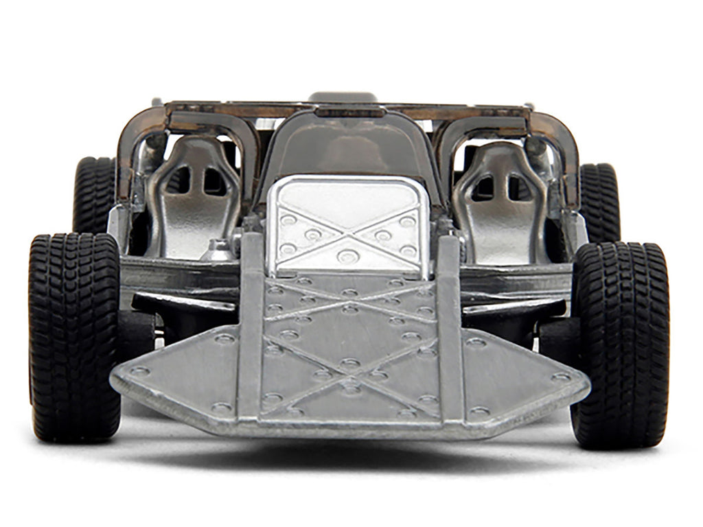 Flip Car Raw Metal "Fast & Furious 6" (2013) Movie "25 Years of Fast & Furious" Series 1/32 Diecast Model Car by Jada-0