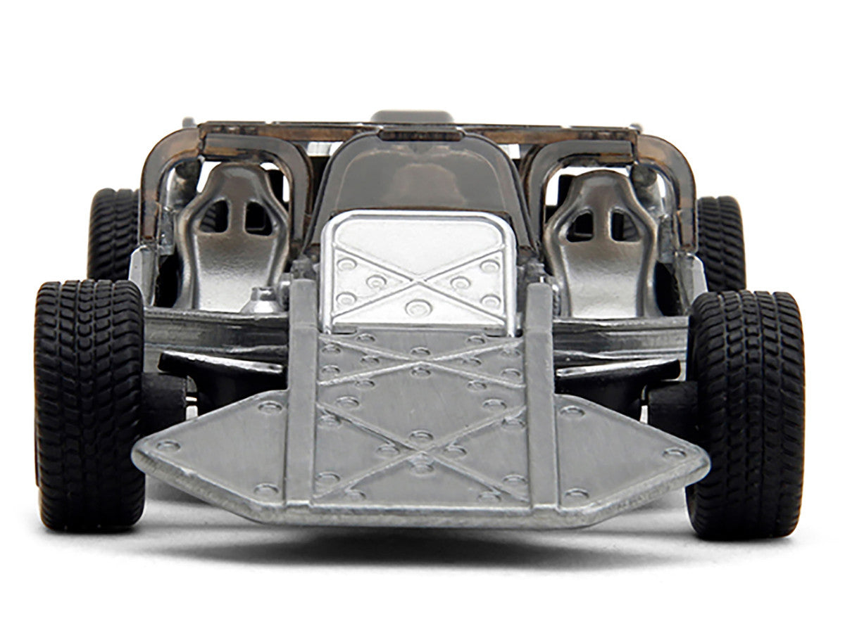 Flip Car Raw Metal "Fast & Furious 6" (2013) Movie "25 Years of Fast & Furious" Series 1/32 Diecast Model Car by Jada-0