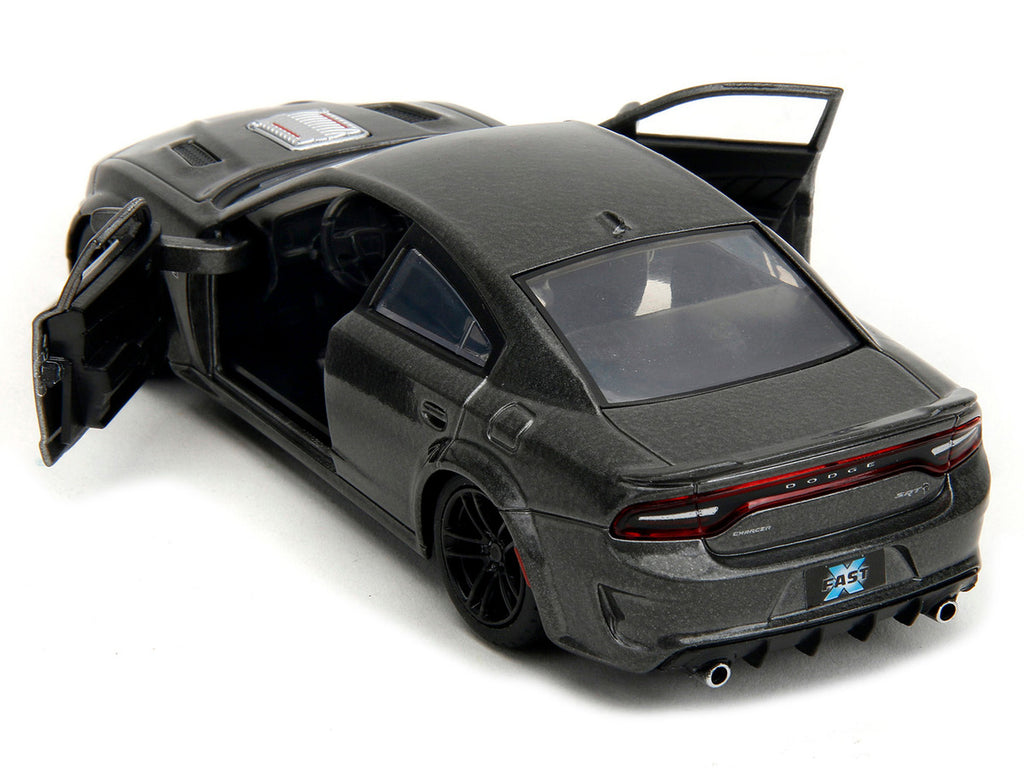 2021 Dodge Charger SRT Hellcat Gray Metallic "Fast X" (2023) Movie "Fast & Furious" Series 1/32 Diecast Model Car by Jada-3