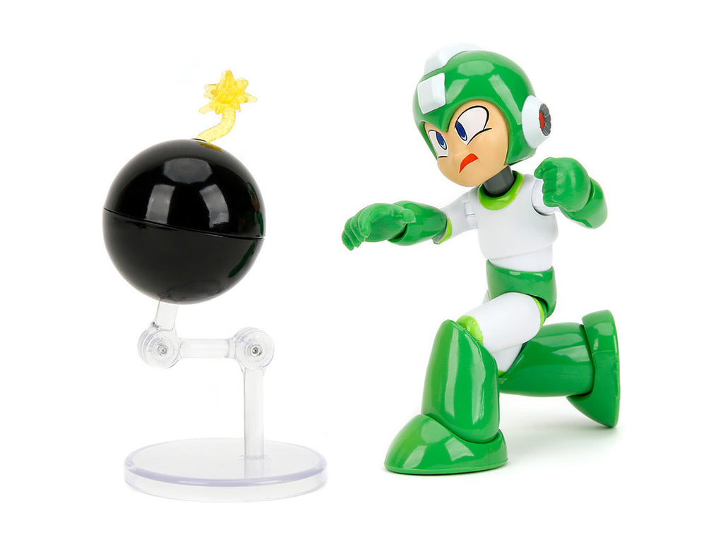 Hyper Bomb 4.5" Moveable Figure with Accessories and Alternate Head and Hands "Mega Man" (1987) Video Game Model by Jada-1
