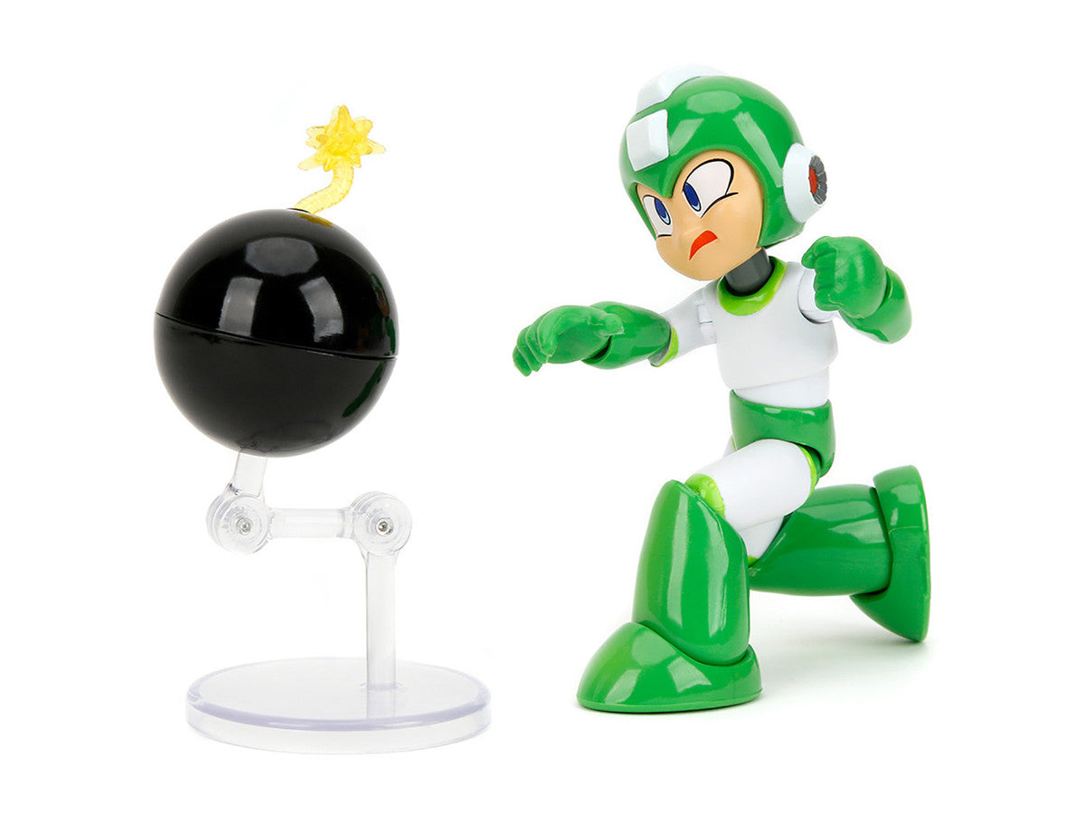 Hyper Bomb 4.5" Moveable Figure with Accessories and Alternate Head and Hands "Mega Man" (1987) Video Game Model by Jada-1