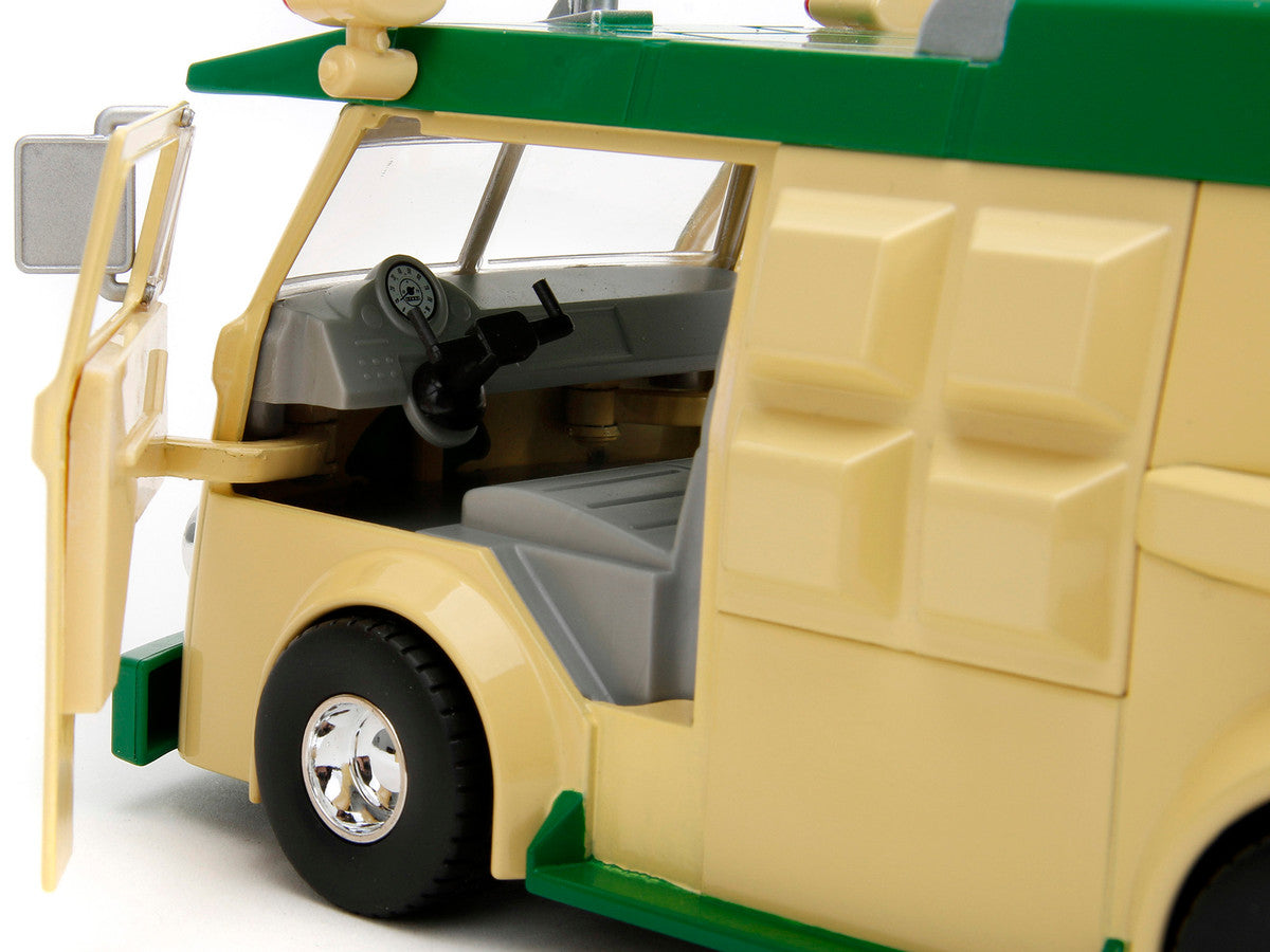 Party Wagon Green and Beige and Donatello Diecast Figure "Teenage Mutant Ninja Turtles" "Hollywood Rides" Series Diecast Model by Jada-2