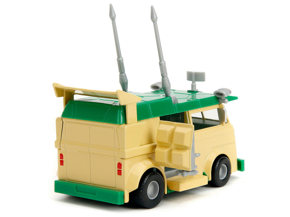 Party Wagon Green and Beige "Teenage Mutant Ninja Turtles" "Hollywood Rides" Series Diecast Model Car by Jada-3