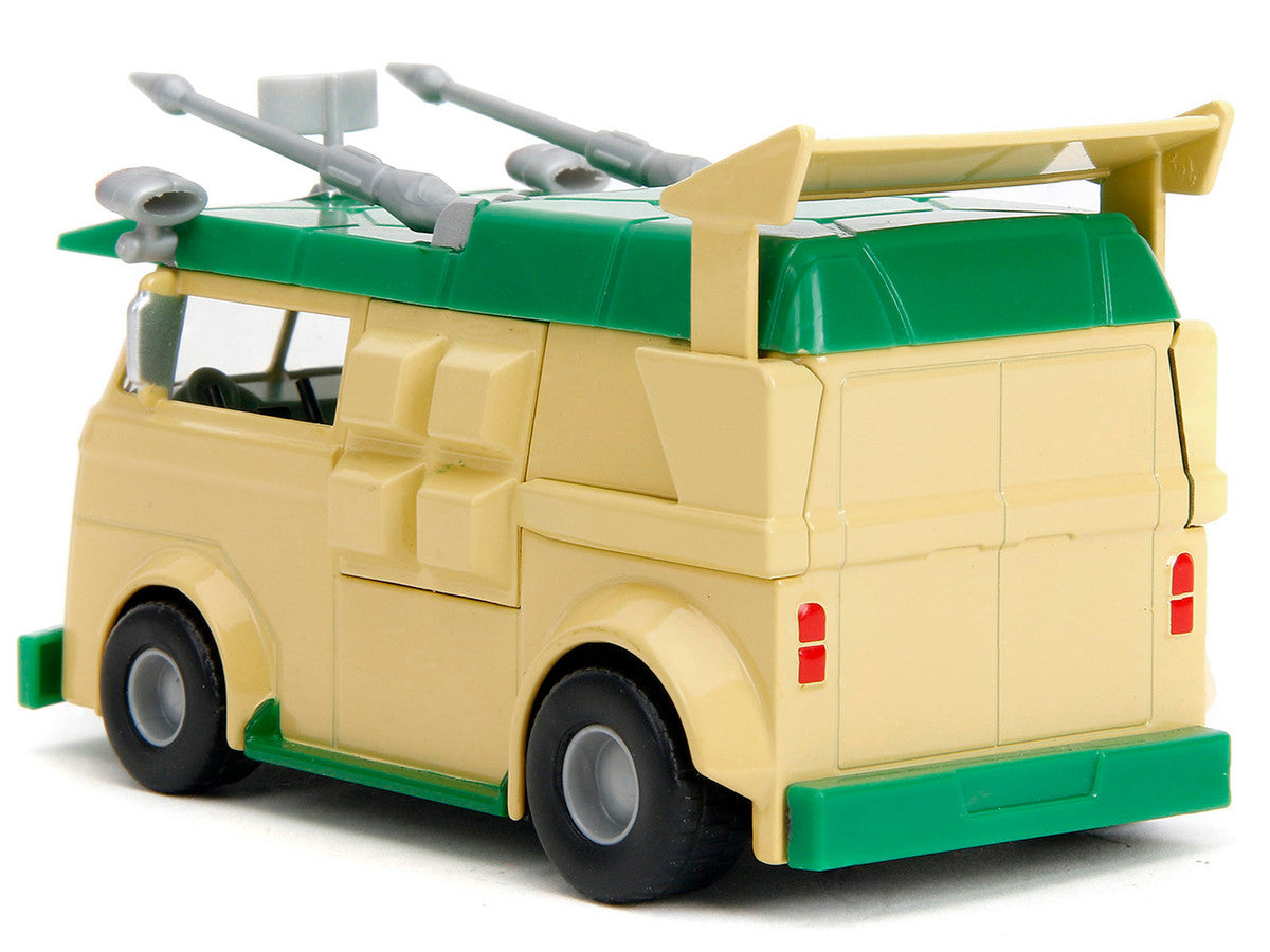Party Wagon Green and Beige "Teenage Mutant Ninja Turtles" "Hollywood Rides" Series Diecast Model Car by Jada-4