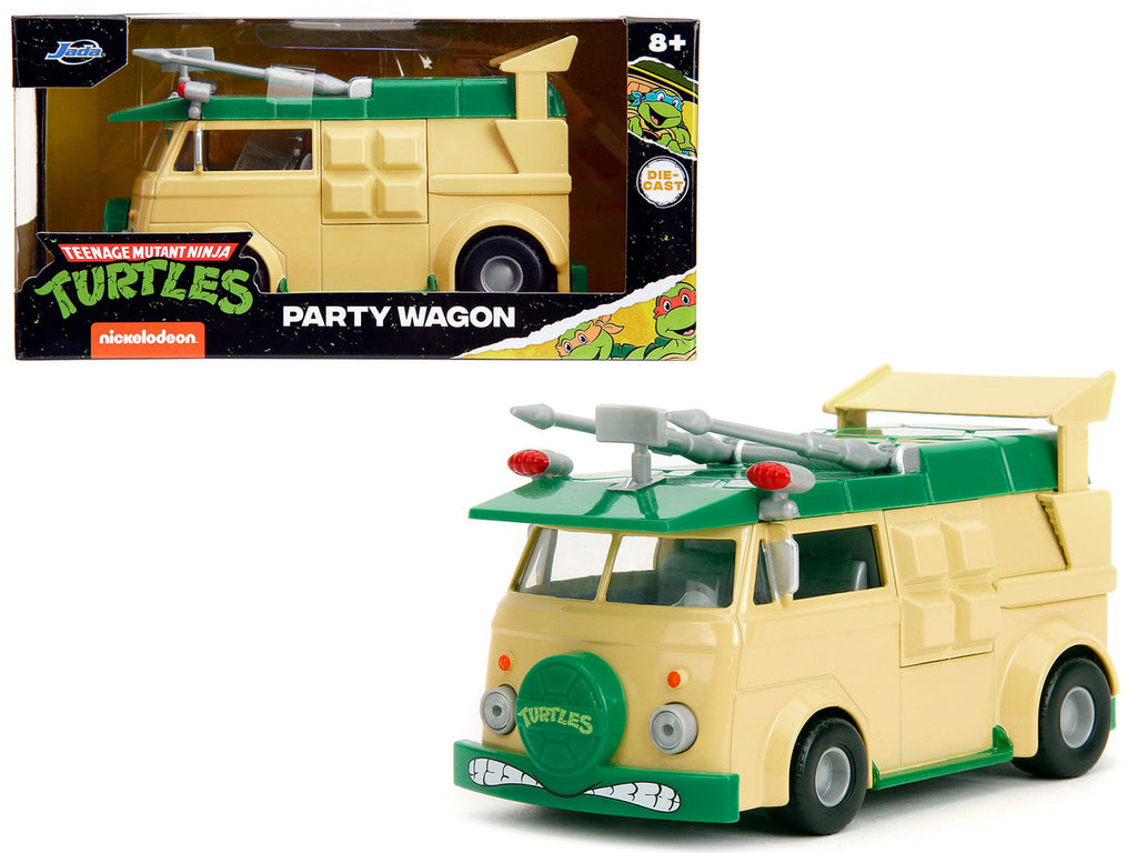 Party Wagon Green and Beige "Teenage Mutant Ninja Turtles" "Hollywood Rides" Series Diecast Model Car by Jada-0