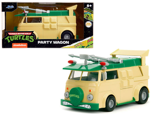 Party Wagon Green and Beige "Teenage Mutant Ninja Turtles" "Hollywood Rides" Series Diecast Model Car by Jada-0