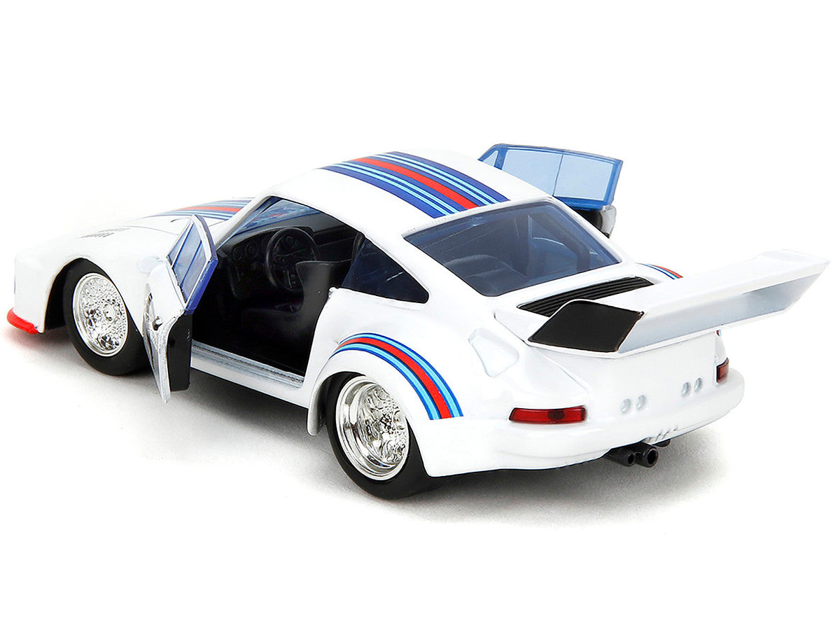 Porsche 935 Turbo #4 "Jazz" White with Blue and Red Stripes "Transformers" "Hollywood Rides" Series 1/32 Diecast Model Car by Jada-2