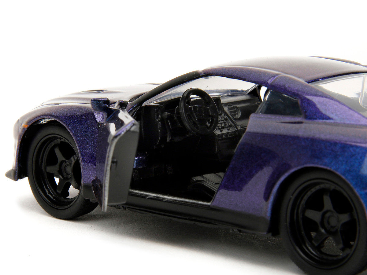 2009 Nissan GT-R (R35) Purple Metallic "Pink Slips" Series 1/32 Diecast Model Car by Jada-2