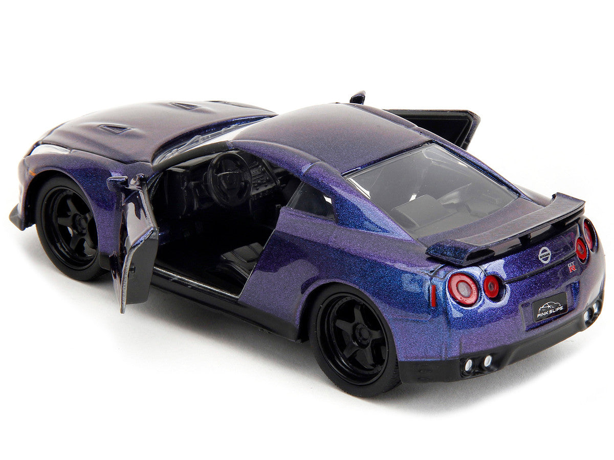 2009 Nissan GT-R (R35) Purple Metallic "Pink Slips" Series 1/32 Diecast Model Car by Jada-3