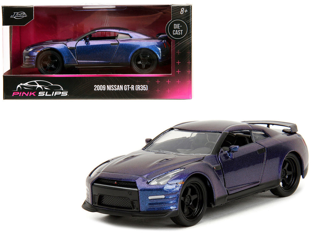 2009 Nissan GT-R (R35) Purple Metallic "Pink Slips" Series 1/32 Diecast Model Car by Jada-0
