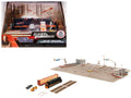 "Fast & Furious" Final Race Diorama with Toyota Supra Orange and Dodge Charger Black "Nano Scene" Series model by Jada-0