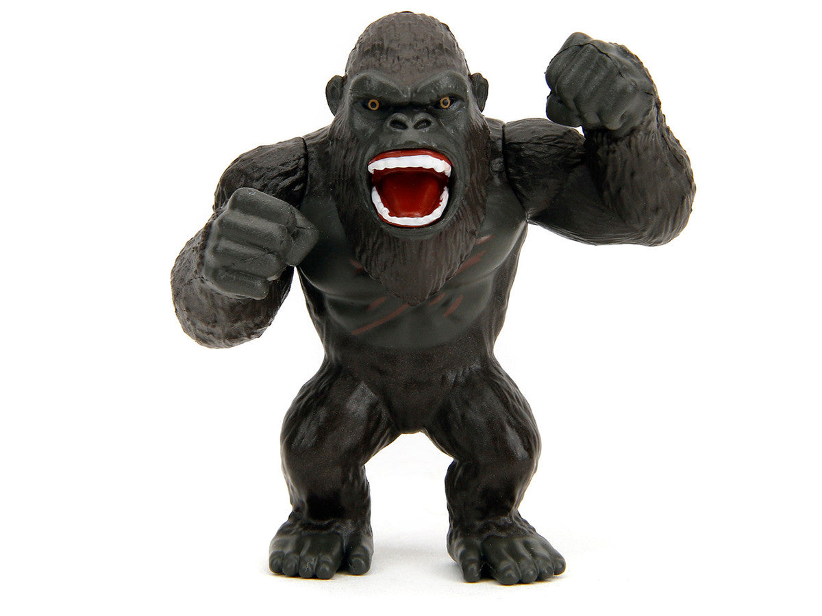 Set of 4 Diecast Figures "Godzilla x Kong: The New Empire" (2024) Movie "Metalfigs" Series Diecast Models by Jada-3