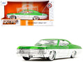 1967 Chevrolet Impala SS Green Metallic and White with White Interior "Bigtime Muscle" Series 1/24 Diecast Model Car by Jada-0