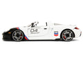 Porsche Carrera GT Convertible #04 "Chevron" White with Graphics "Hyper-Spec" Series 1/24 Diecast Model Car by Jada-0