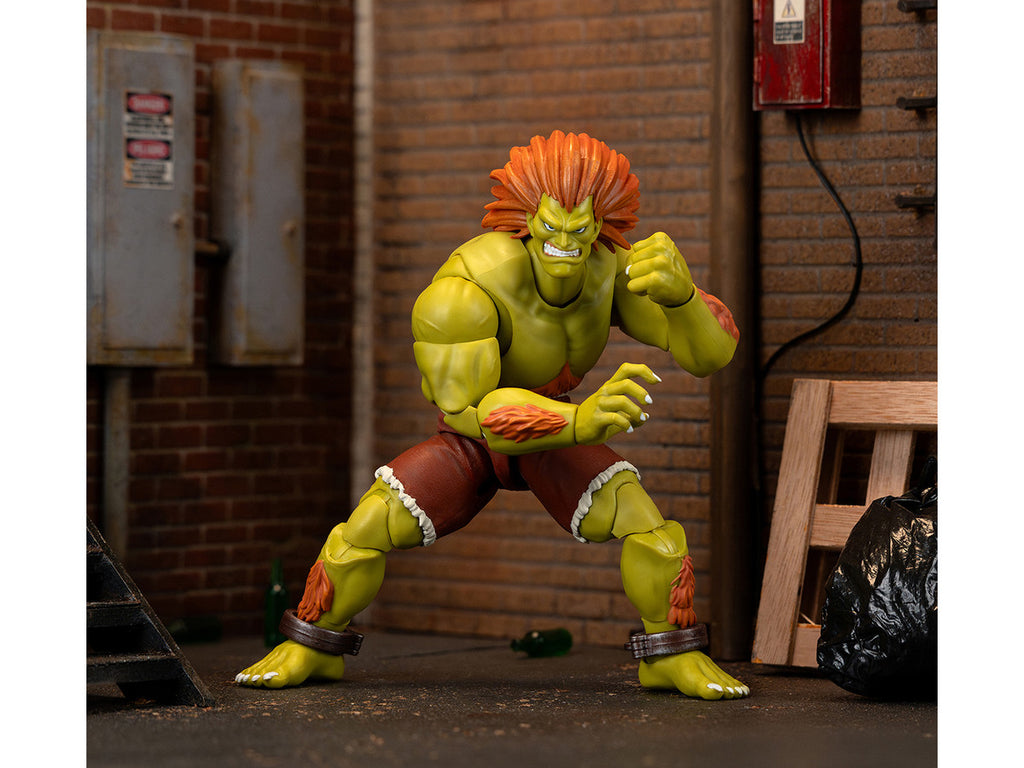 Blanka 7.5" Moveable Figure with Accessories and Alternate Head and Hands "Ultra Street Fighter II: The Final Challengers" (2017) Video Game Model by Jada-3