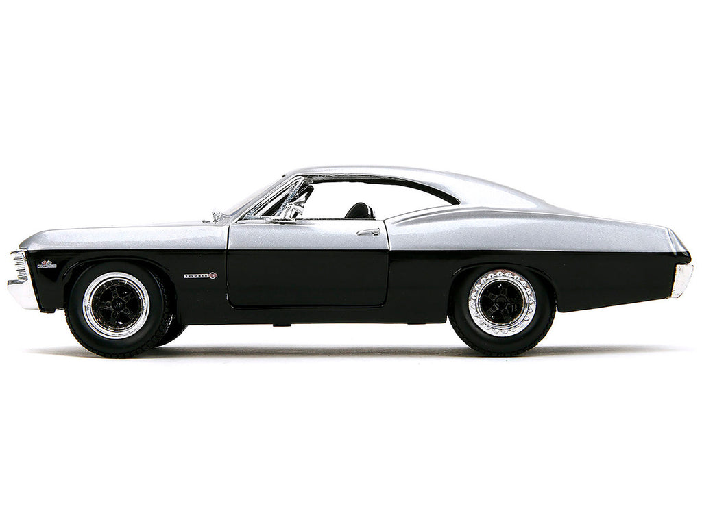 1967 Chevrolet Impala SS Silver Metallic and Black "Bigtime Muscle" Series 1/24 Diecast Model Car by Jada-1