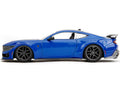 2024 Ford Mustang Dark Horse Blue Metallic with Black and Gray Stripes "Bigtime Muscle" Series 1/24 Diecast Model Car by Jada-0