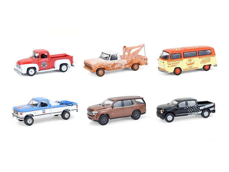 "Blue Collar Collection" Series 14 Set of 6 pieces 1/64 Diecast Model Cars by Greenlight-1