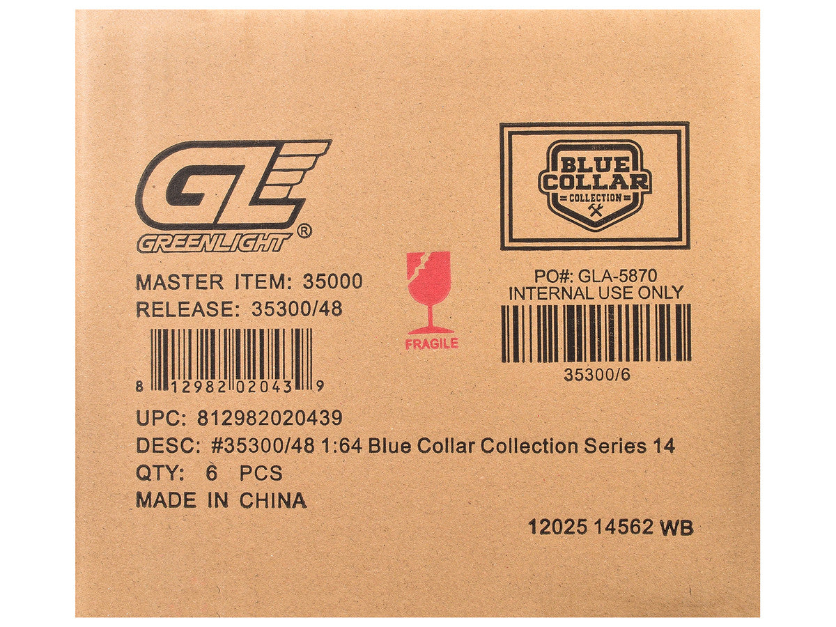"Blue Collar Collection" Series 14 Set of 6 pieces 1/64 Diecast Model Cars by Greenlight-2