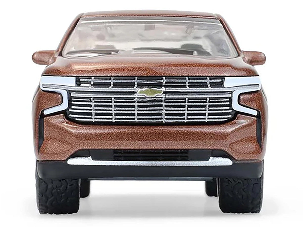 2022 Chevrolet Tahoe Auburn Metallic "Blue Collar Collection" Series 14 1/64 Diecast Model Car by Greenlight-1