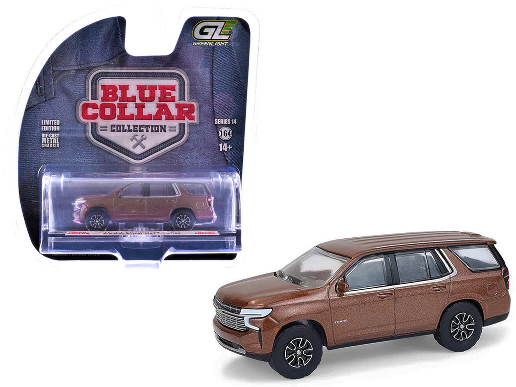 2022 Chevrolet Tahoe Auburn Metallic "Blue Collar Collection" Series 14 1/64 Diecast Model Car by Greenlight-4
