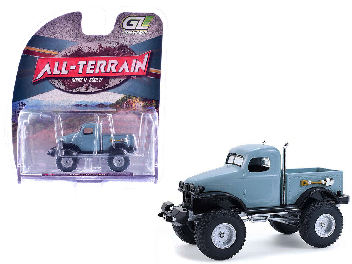 1941 Military Half Ton 4x4 Truck Slate Blue "All Terrain" Series 17 1/64 Diecast Model Car by Greenlight-4