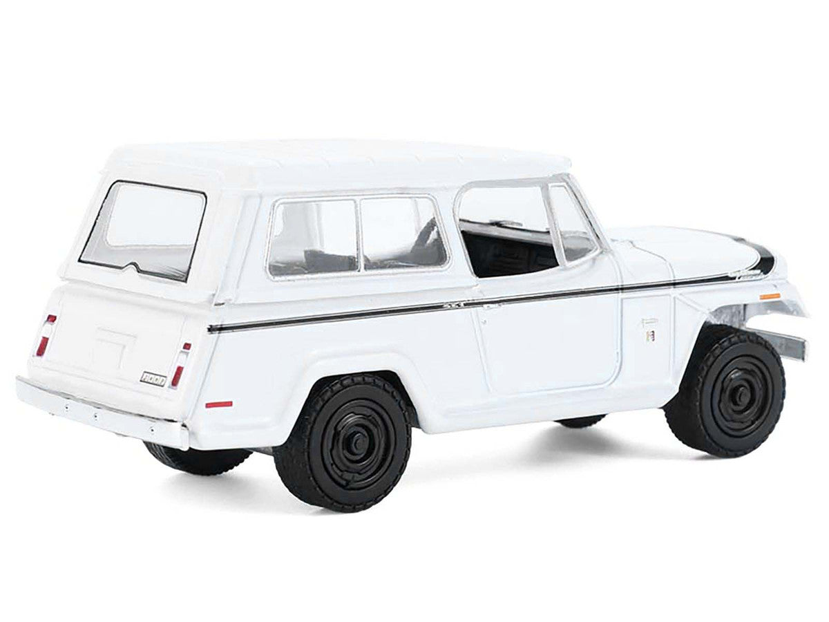 1971 Jeep Jeepster Commando White with Black Stripes "All Terrain" Series 17 1/64 Diecast Model Car by Greenlight-3