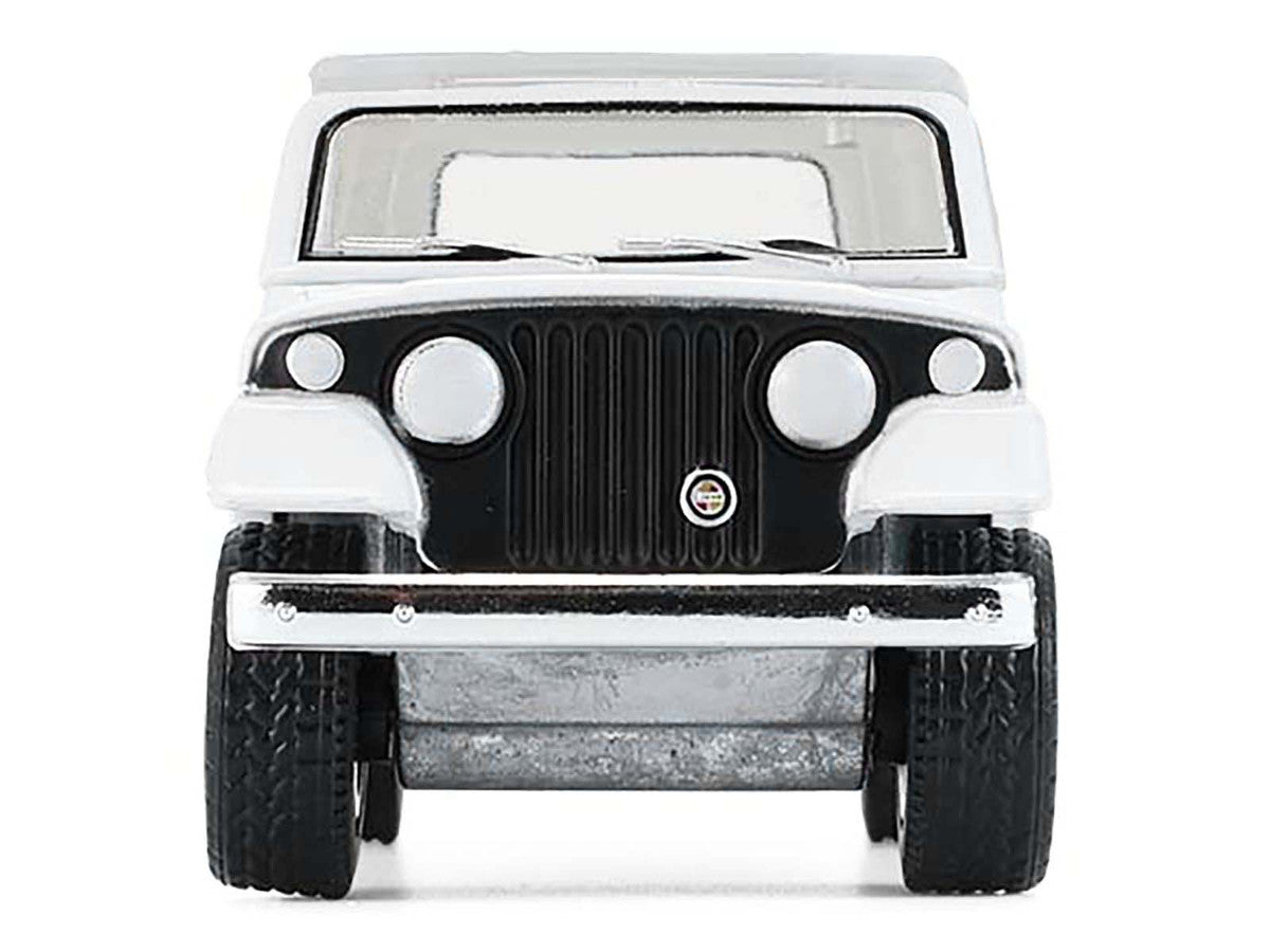 1971 Jeep Jeepster Commando White with Black Stripes "All Terrain" Series 17 1/64 Diecast Model Car by Greenlight-2