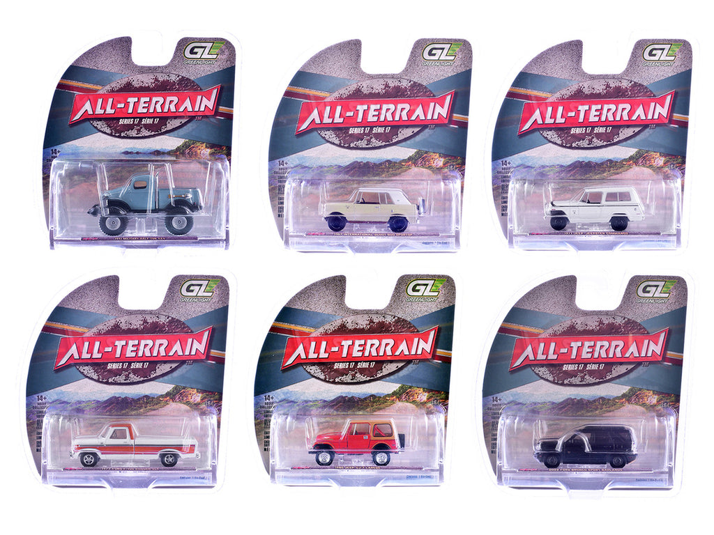 "All Terrain" Series 17 Set of 6 pieces 1/64 Diecast Model Cars by Greenlight-0