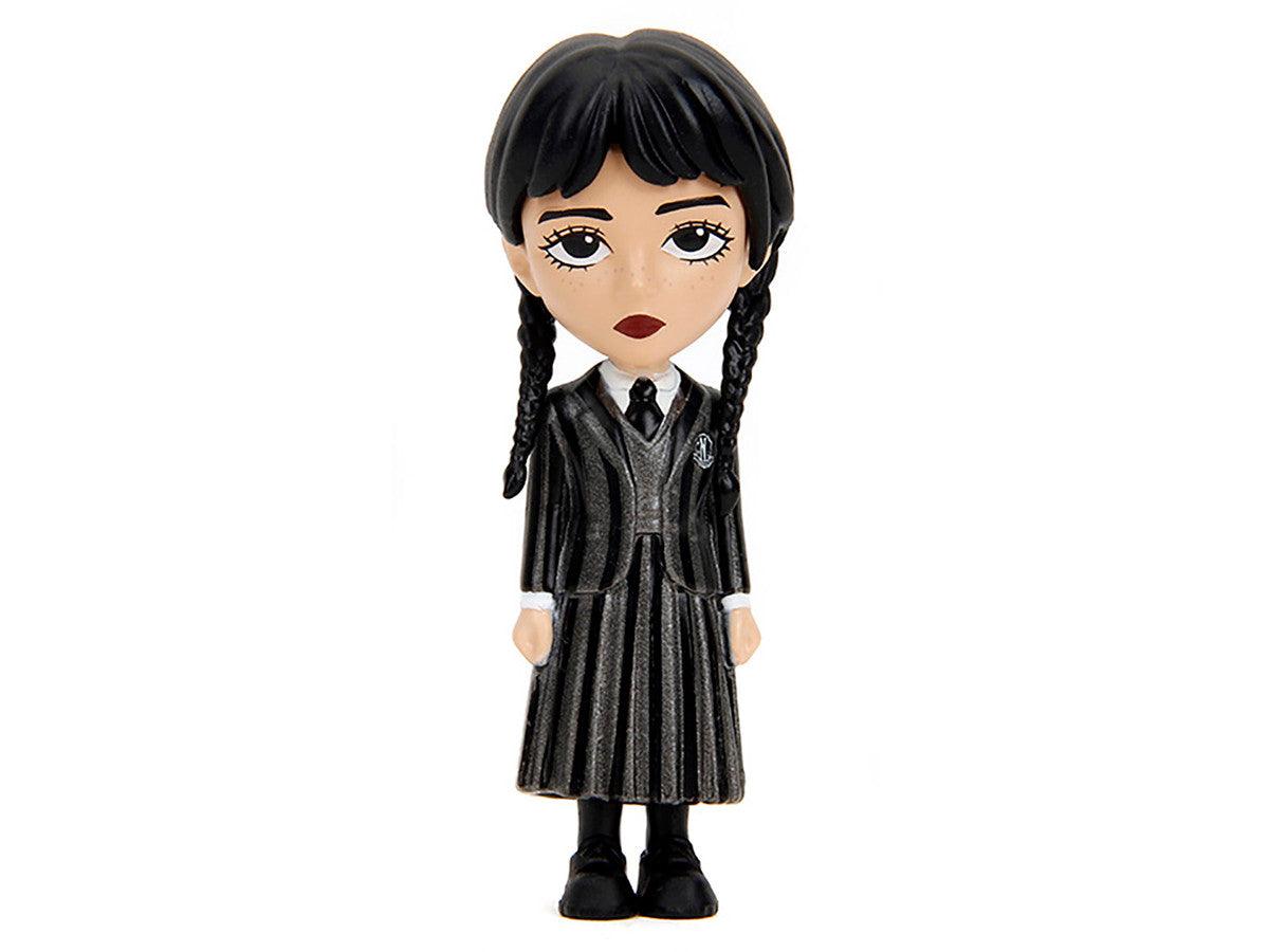 Set of 4 Diecast Figures "Wednesday" (2022-Current) TV Series "Metalfigs" Series Diecast Models by Jada-1