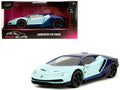 Lamborghini Centenario Light Blue and Purple "Pink Slips" Series 1/32 Diecast Model Car by Jada-0