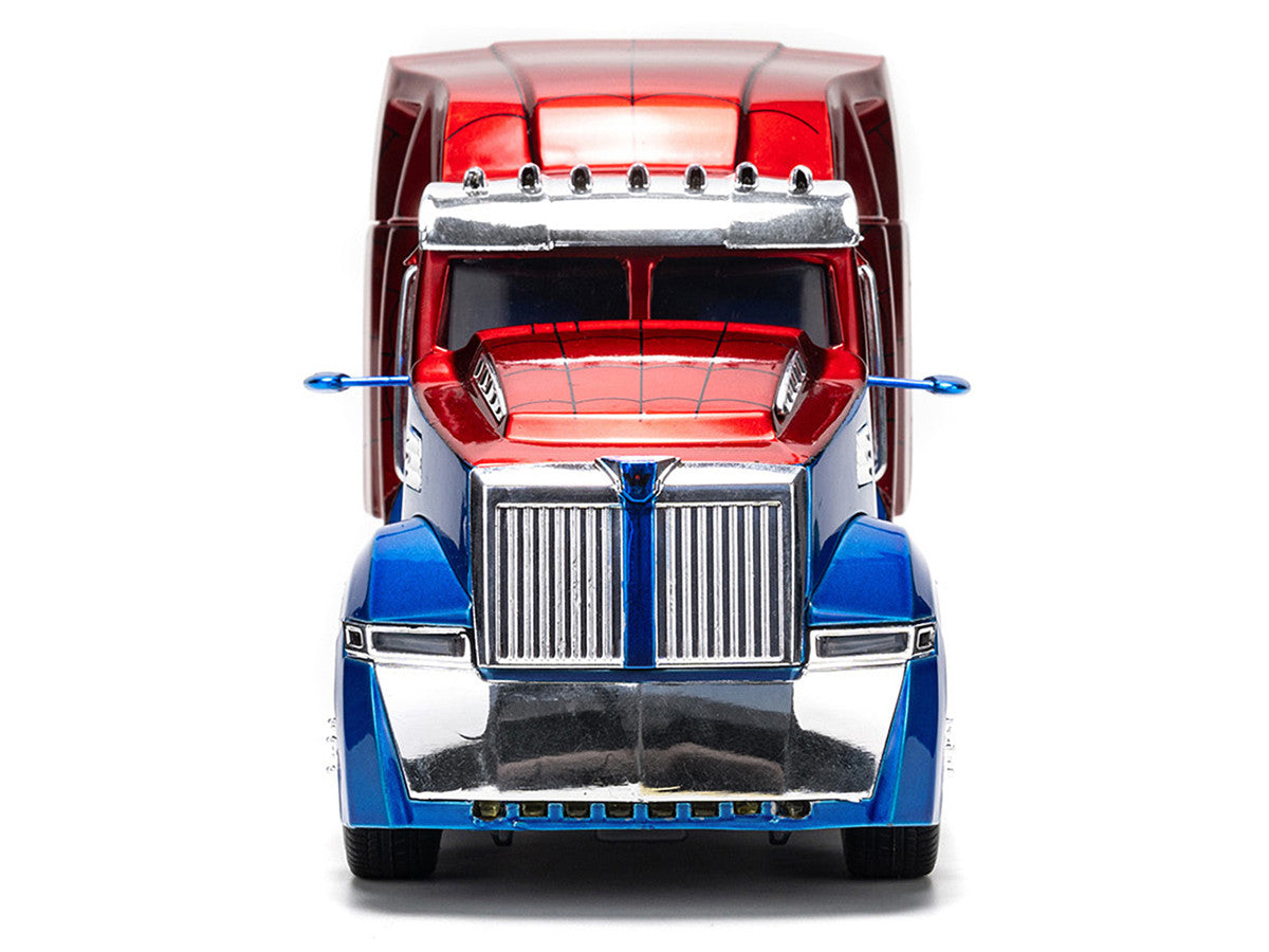 Western Star 57X Truck Tractor "Spider-Man" Blue and Red Metallic "Hollywood Rides" Series 1/24 Diecast Model by Jada-4