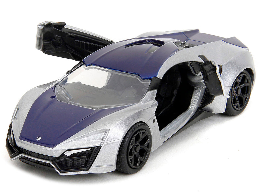 Lykan Hypersport Silver Metallic and Purple "Pink Slips" Series 1/32 Diecast Model Car by Jada-1