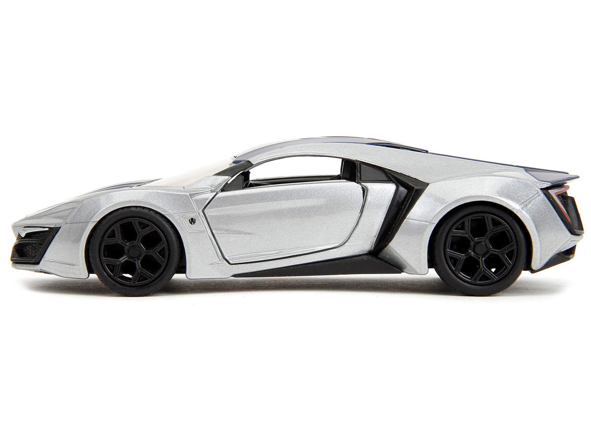 Lykan Hypersport Silver Metallic and Purple "Pink Slips" Series 1/32 Diecast Model Car by Jada-2