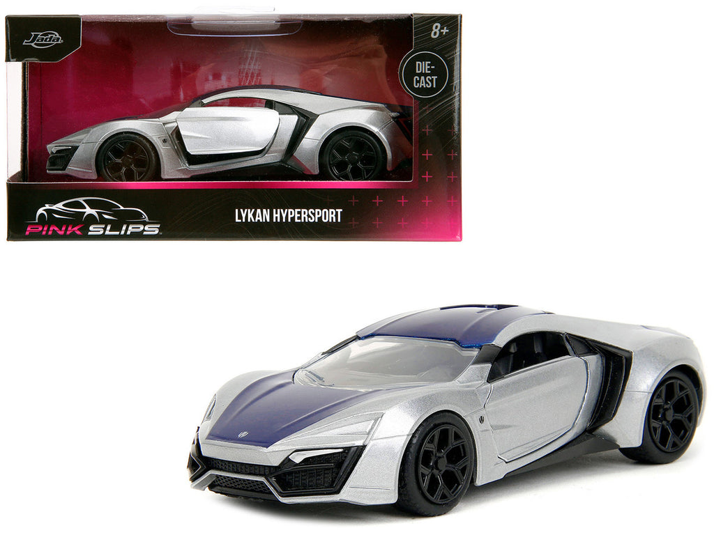 Lykan Hypersport Silver Metallic and Purple "Pink Slips" Series 1/32 Diecast Model Car by Jada-0