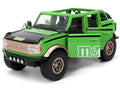 2021 Ford Bronco Green with Black Stripes and Green M&M's Diecast Figure "Hollywood Rides" Series 1/24 Diecast Model Car by Jada-0