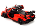 McLaren Senna Red and Black "Fast X" (2023) Movie "Fast & Furious" Series 1/24 Diecast Model Car by Jada-0