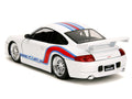 Porsche 911 GT3 (996) White with Red and Blue Stripes "Hyper-Spec" Series 1/24 Diecast Model Car by Jada-0