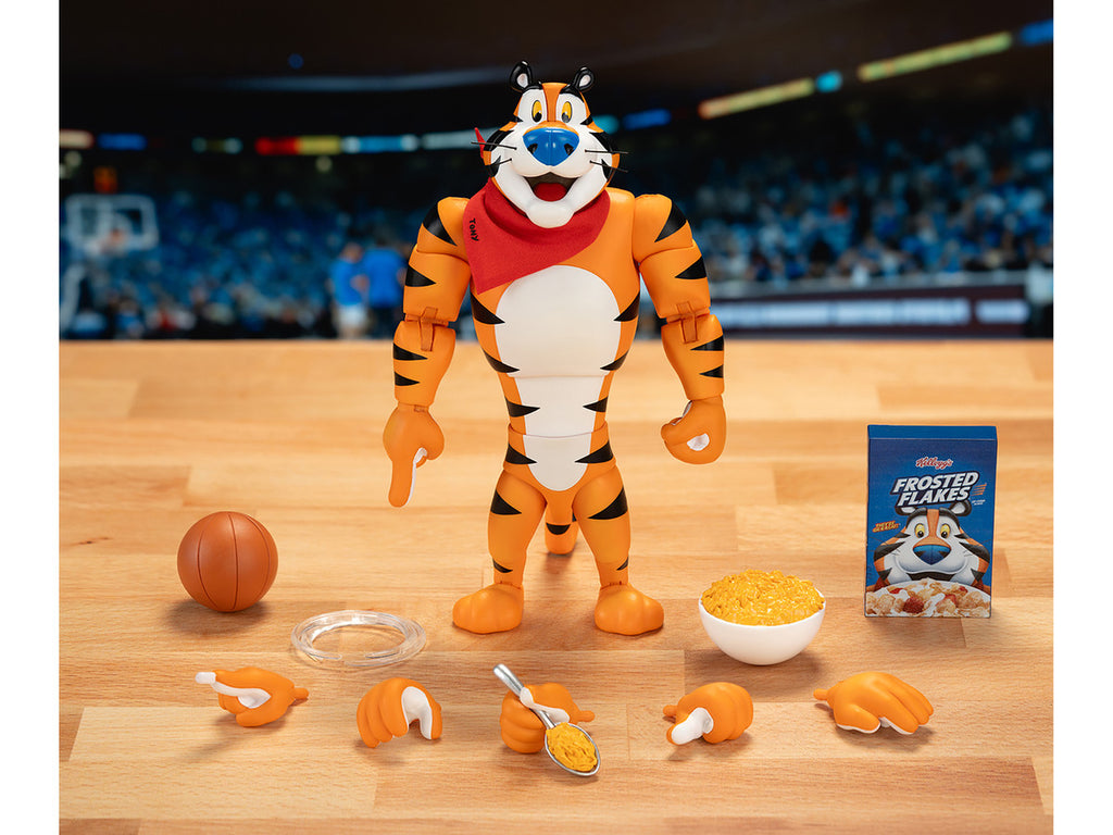 Tony the Tiger 6.75" Moveable Figure with Alternate Hands and Accessories "Kellogg's Frosted Flakes" Model by Jada-1