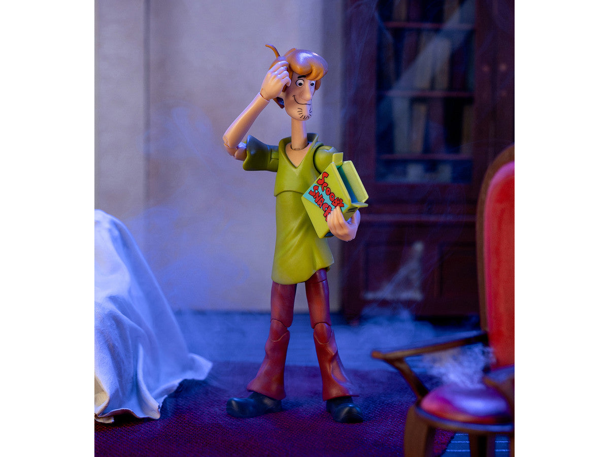 Shaggy Rogers 6.5" Moveable Figure with Accessories and Alternate Head and Hands "Scooby-Doo!" Franchise Model by Jada-1