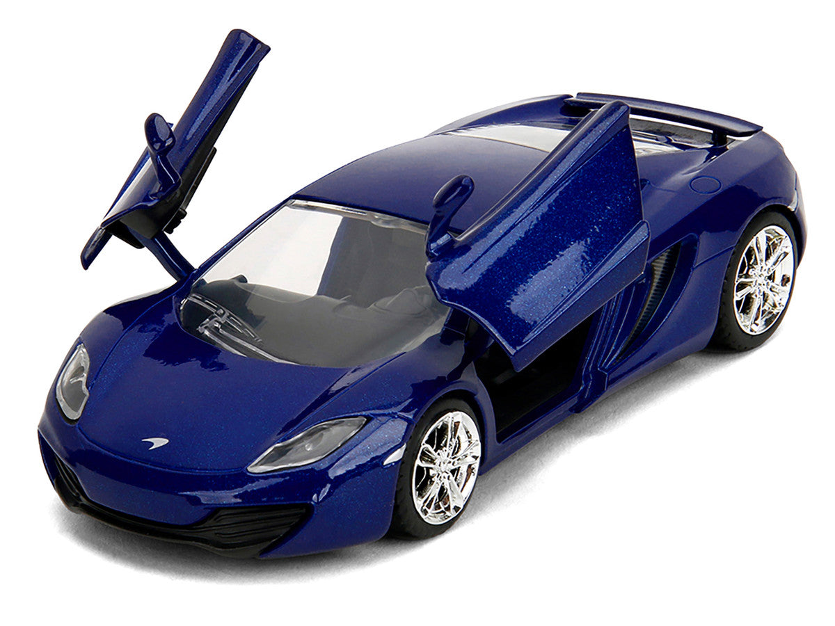 McLaren MP4.12C Blue Metallic "Furious 7" (2015) Movie "Fast & Furious" Series 1/32 Diecast Model Car by Jada-1