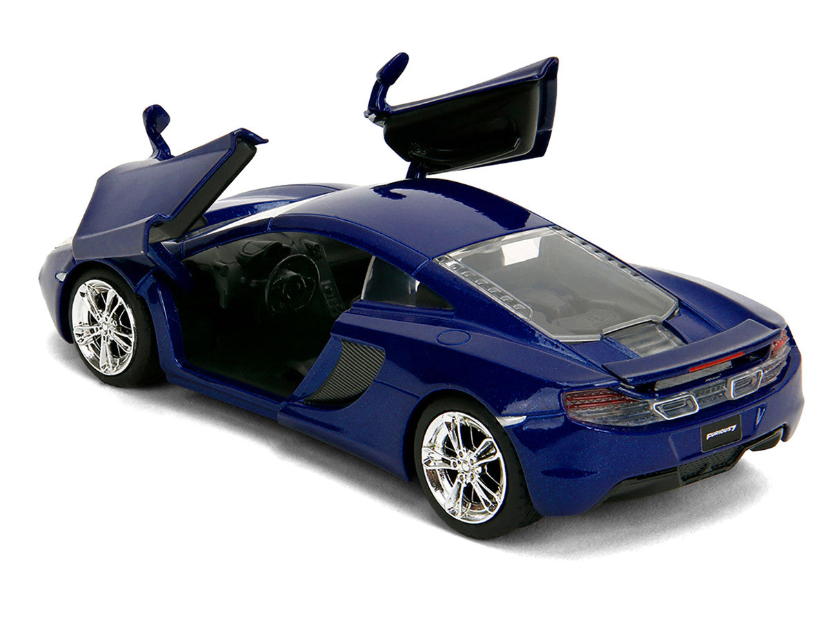 McLaren MP4.12C Blue Metallic "Furious 7" (2015) Movie "Fast & Furious" Series 1/32 Diecast Model Car by Jada-3