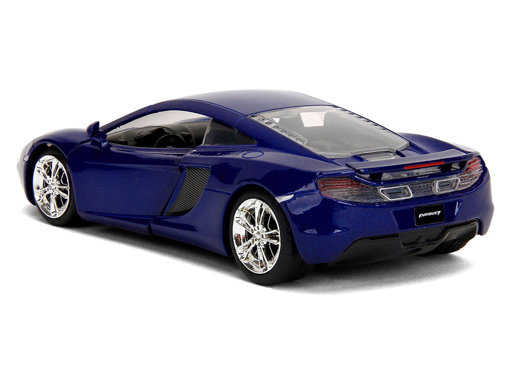 McLaren MP4.12C Blue Metallic "Furious 7" (2015) Movie "Fast & Furious" Series 1/32 Diecast Model Car by Jada-4