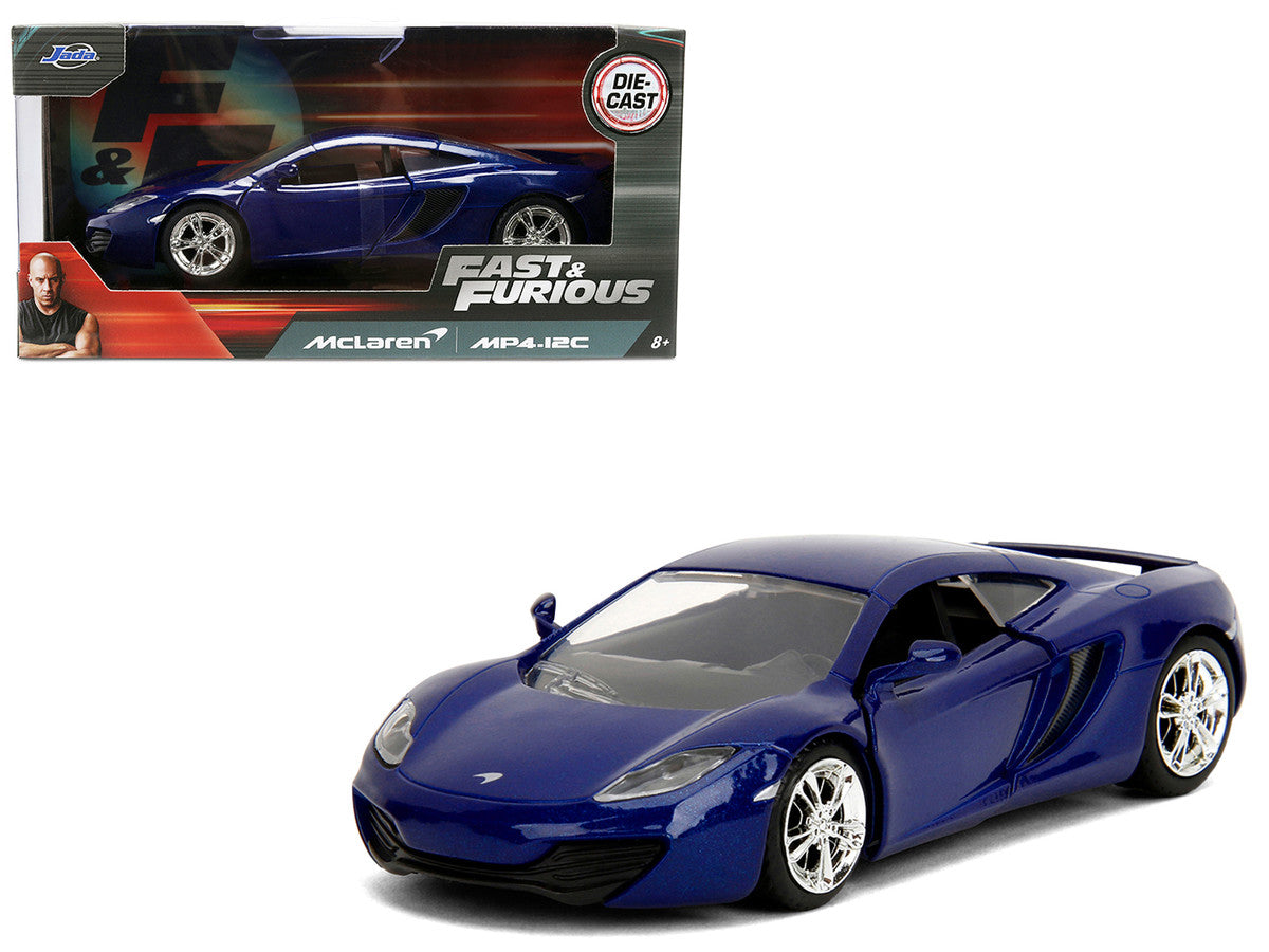 McLaren MP4.12C Blue Metallic "Furious 7" (2015) Movie "Fast & Furious" Series 1/32 Diecast Model Car by Jada-0